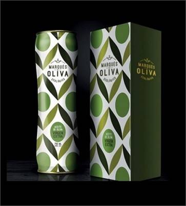 Structured Olive Oil Can European Packaging - Customisable