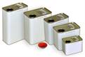 Olive Oil tins: White Rectangle ~ Double EPON