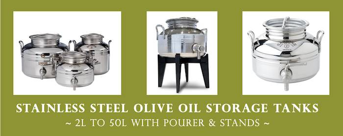 Stainless Steel Olive Oil Containers / Fusti